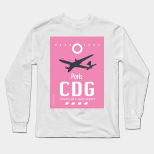 CDG Pink Long Sleeve T-Shirt